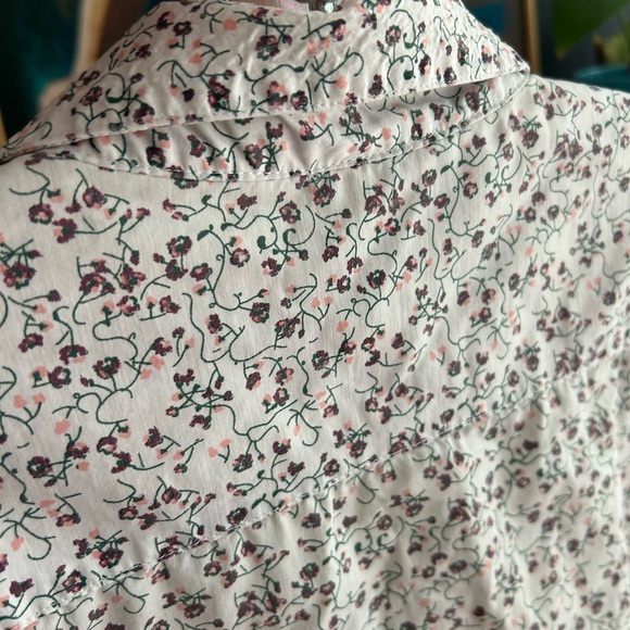 Twik by Simons White Floral Blouse M - Picture 15 of 16